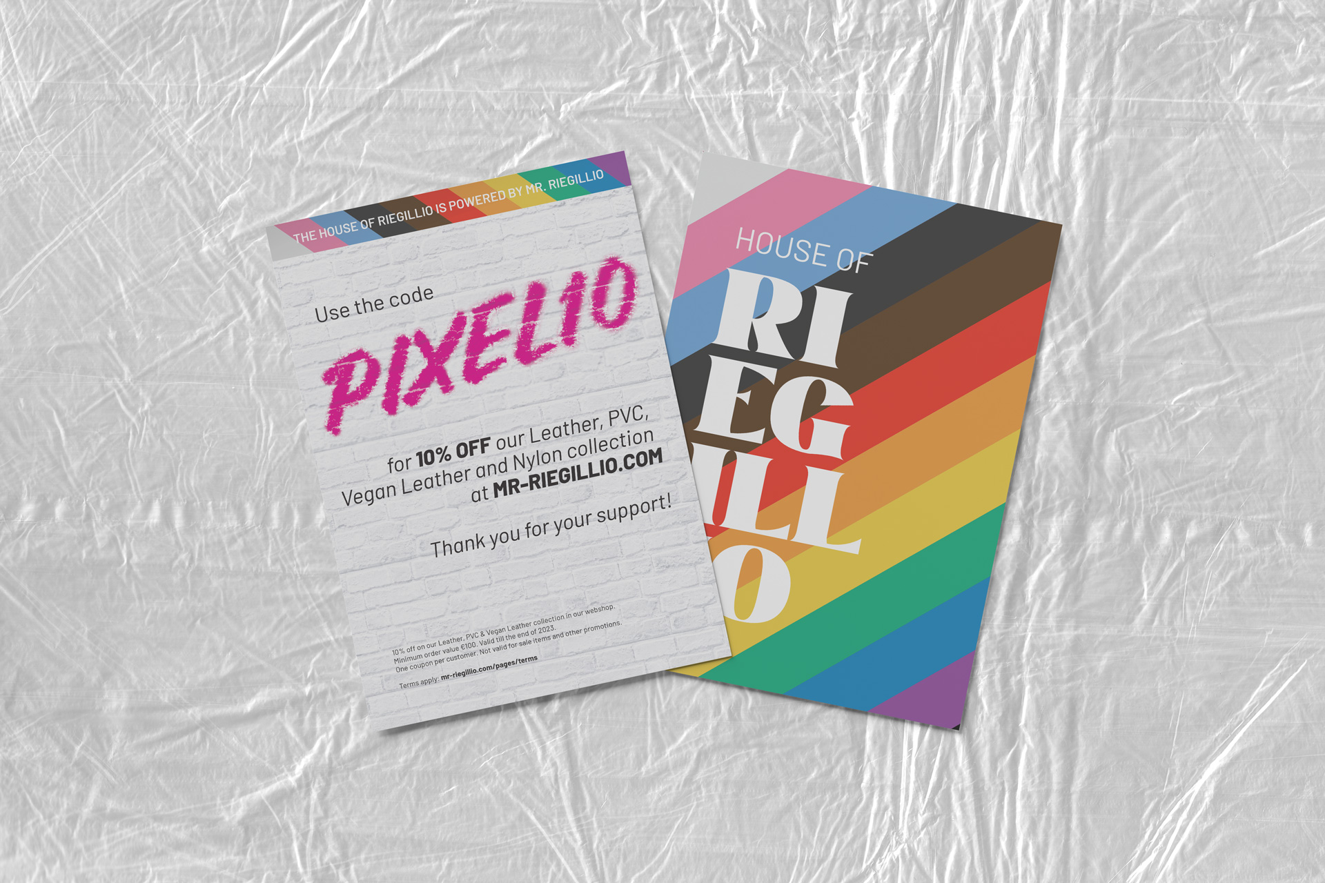 House of Riegillio pixel art flyer