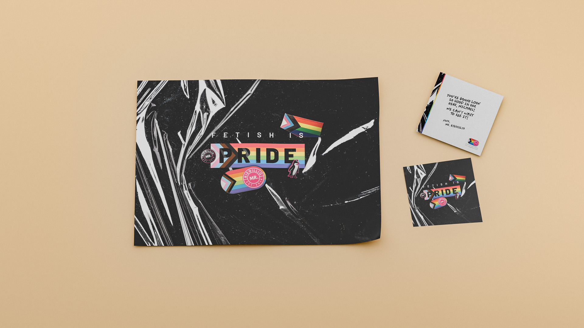 Wrapping paper designed for mr regillios pride campaign
