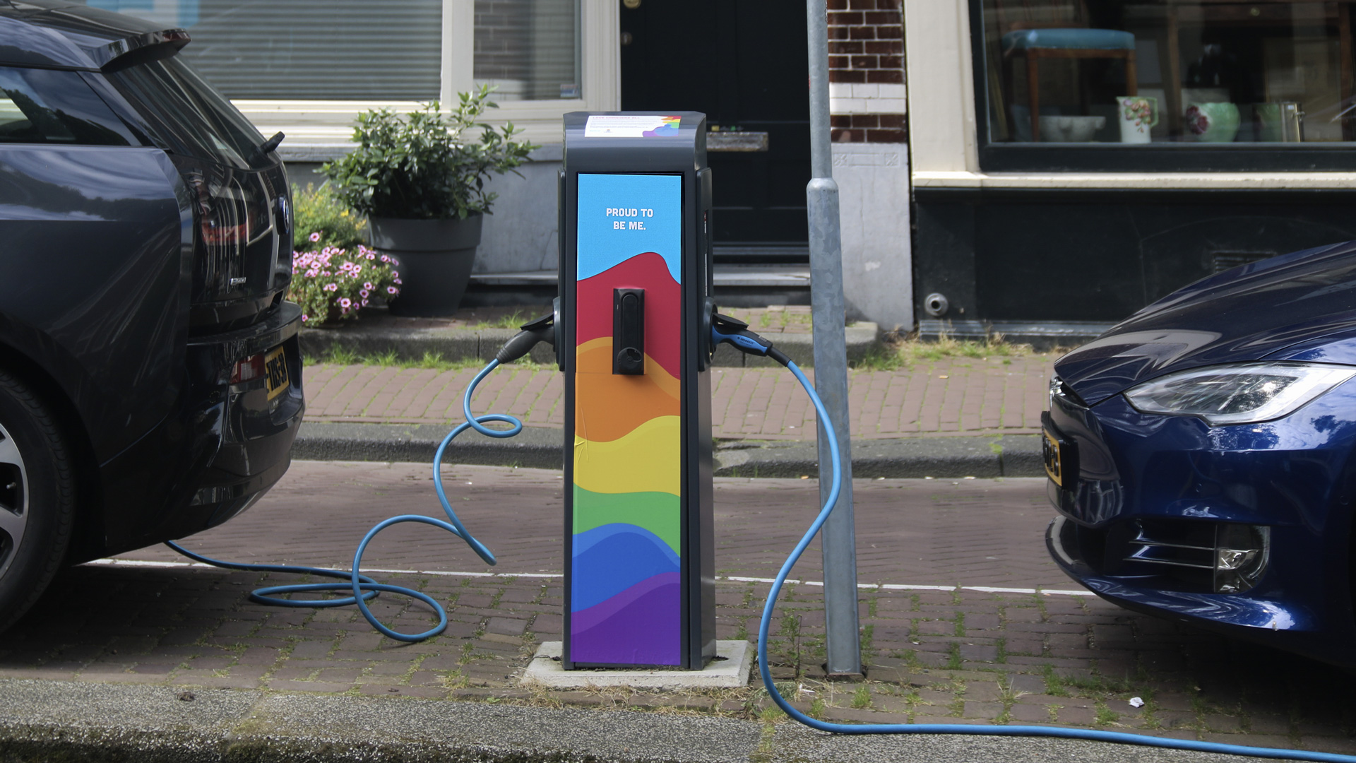 EVBox Pride campaign header illustration