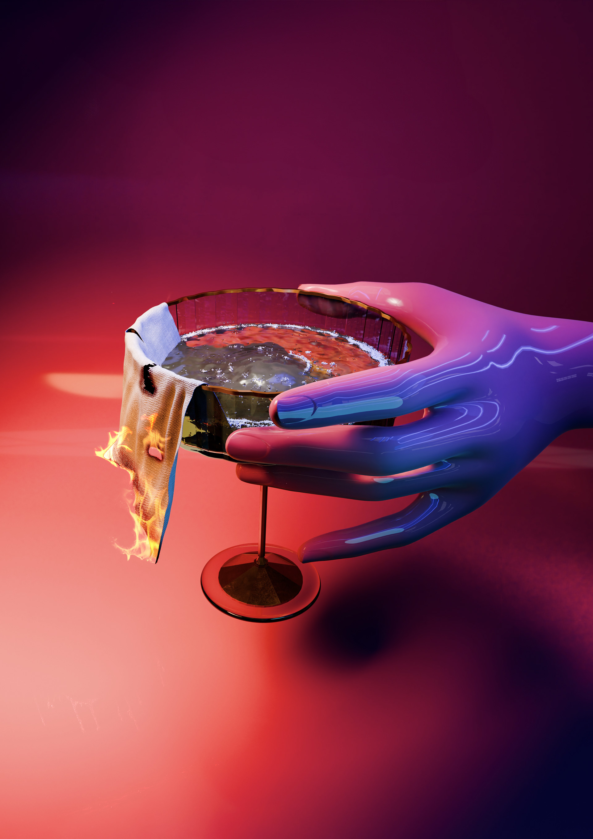 Playground cocktail illustration