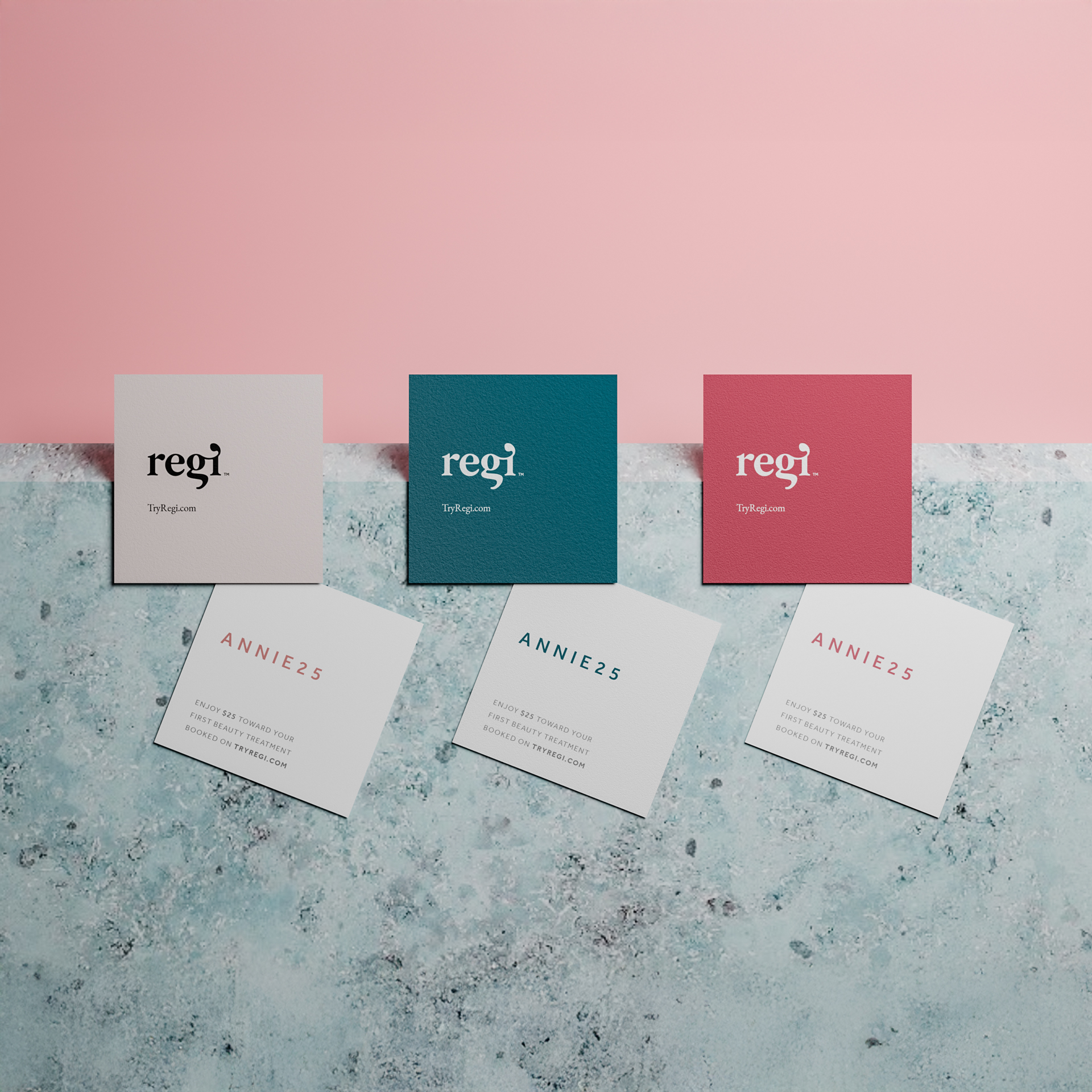 Regi square business cards