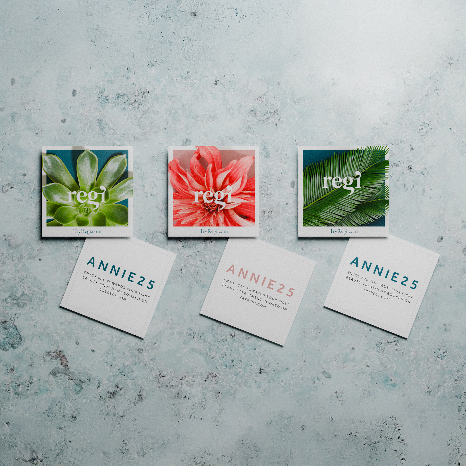 Regi floral pattern square